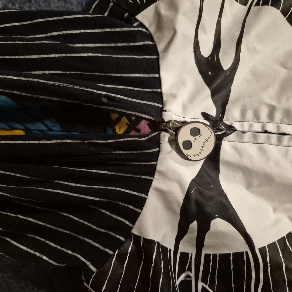 Black And White Striped/Patchwork Reverseable Hoo… - image 2